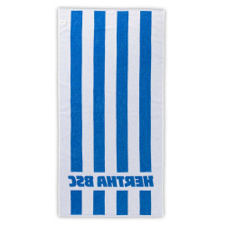 Hertha BSC Berlin Duschtuch - Blau-Weiß - 70 x 140 cm GOTS Badetuch HBSCB