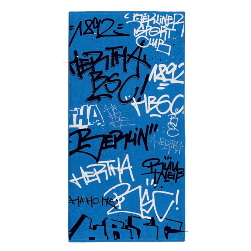 Hertha BSC Berlin Duschtuch - Graffiti - 70 x 140 cm GOTS Badetuch HBSCB