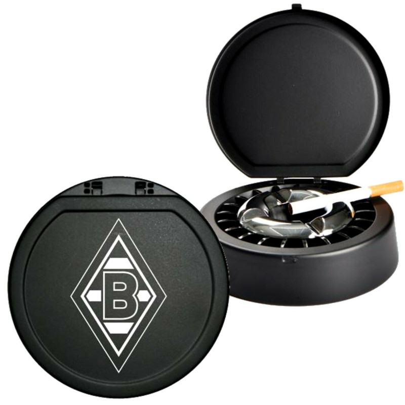 Borussia Mönchengladbach Aschenbecher Logo mit Deckel Klappaschenbecher Ascher BMG