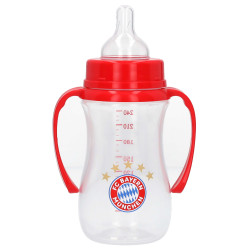 FC Bayern München Baby Trinkflasche Logo mit Haltegriff |  Babytrinkflasche | Nuckelflasche | Flasche FCB