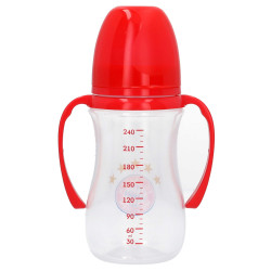 FC Bayern München Baby Trinkflasche Logo mit Haltegriff |  Babytrinkflasche | Nuckelflasche | Flasche FCB
