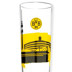 Borussia Dortmund Pilsglas Skyline Bierglas | Pilsstange | Glas BVB 09