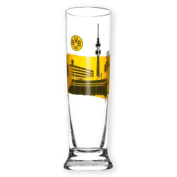 Borussia Dortmund Pilsglas Skyline Bierglas | Pilsstange | Glas BVB 09