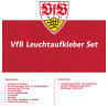 VfB Stuttgart Leuchtsticker 8tlg Aufkleberkarte nachtleuchtend Aufkleber Sticker