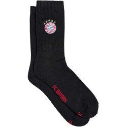 FC Bayern München Crew Socken 3er-Set Größe: 39-42 schwarz 5-Sterne-Sticklogo FCB