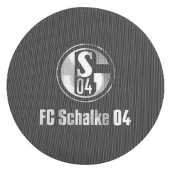 FC Schalke 04 Aufkleber Lentikular schwarz 6 cm - Logo und Schriftzug - Autoaufkleber mit Wechselbild | Classic | S04