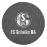 FC Schalke 04 Aufkleber Lentikular schwarz 6 cm - Logo und Schriftzug - Autoaufkleber mit Wechselbild | Classic | S04