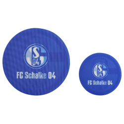 FC Schalke 04 Aufkleber Lentikular blau - Ein Leben lang -  2er Set S04 Autoaufkleber mit Wechselbild