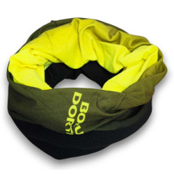 Borussia Dortmund Kinder Multifunktionstuch mit Fleece - schwarz-neon - Schlauchschal | Tuch | Kopftuch | Halstuch | BVB 09