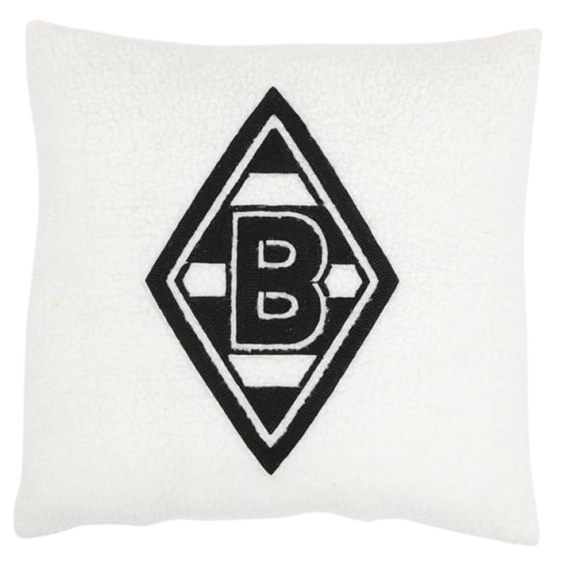 Borussia Mönchengladbach Kissen - Schaf -  45 x 45 cm weiß Sherpa Dekokissen BMG
