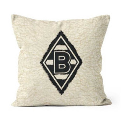 Borussia Mönchengladbach Kissen - Schaf -  45 x 45 cm weiß Sherpa Dekokissen BMG