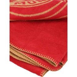 FC Bayern München Fleecedecke - Logo 125 Jahre - rot Kuscheldecke 150 x 200 cm Decke FCB