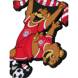 FC Bayern München Magnet 2er Set - Berni - Kühlschrankmagnet FCB
