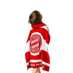 FC Bayern München Badeponcho Kinder | Handtuch mit Kapuze FCB