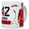 FC Bayern München Tasse - Musiala - weiß Kaffeetasse FCB
