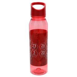 FC Bayern München Trinkflasche - Signature - 2024/25 rot/transparent Tritan Flasche Unterschriften FCB