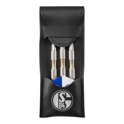 FC Schalke 04 Soft Dart-Set - Dartpfeile mit Etui und Flights Softdarts Dart Pfeile S04