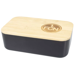 1. FC Nürnberg Brotdose mit Holzdeckel | Lunchbox | Frühstücksbox | Vorratsdose FCN