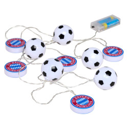 FC Bayern München Lichterkette - Logo und Ball - FCB