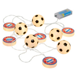FC Bayern München Lichterkette - Logo und Ball - FCB