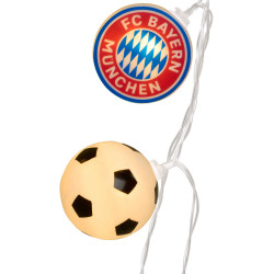 FC Bayern München Lichterkette - Logo und Ball - FCB