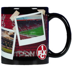 1. FC Kaiserslautern Tasse Magic - Schmuckstücke - Kaffeetasse schwarz Zaubertasse FCK