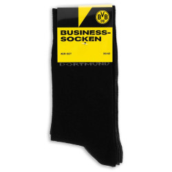 Borussia Dortmund Business Socken 4er Set schwarz|grau Strumpf BVB 09