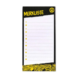 Borussia Dortmund Einkaufsliste magnetisch | Zettelblock | Kühlschrankblock BVB 09