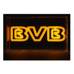 Borussia Dortmund LED Lichtbox mit BVB Schriftzug | Dekolicht BVB 09