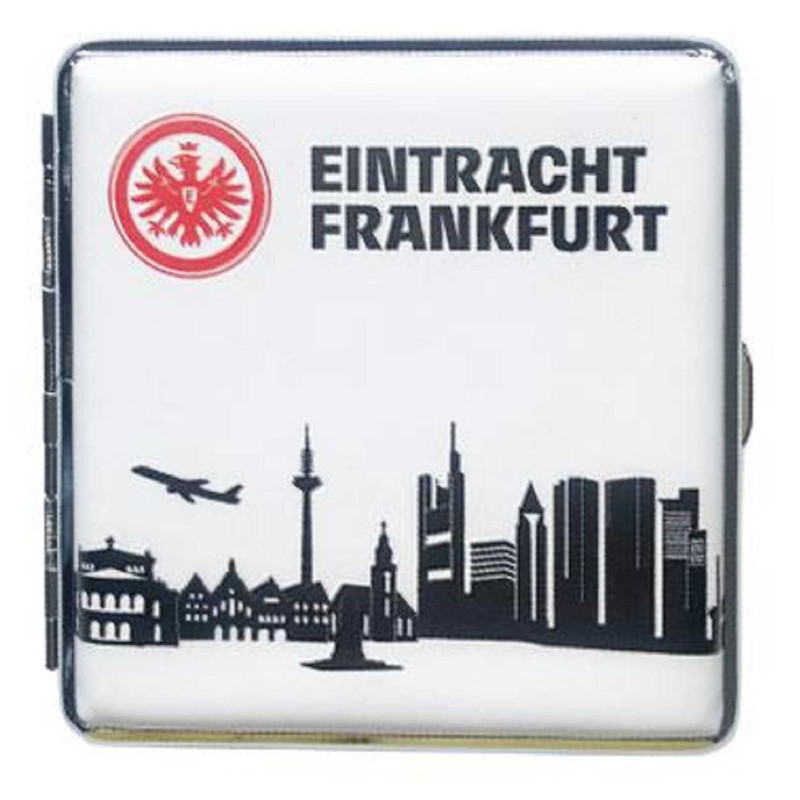 Eintracht Frankfurt V-Fire Zigarettenetui - Skyline - Metall Etui flach SGE