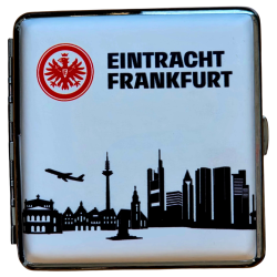 Eintracht Frankfurt V-Fire Zigarettenetui - Skyline - Metall Etui flach SGE
