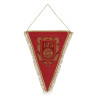 FC Bayern München XXL Wimpel  - 125 Jahre - 26 x 37 cm | bordeaux-gold | Banner FCB
