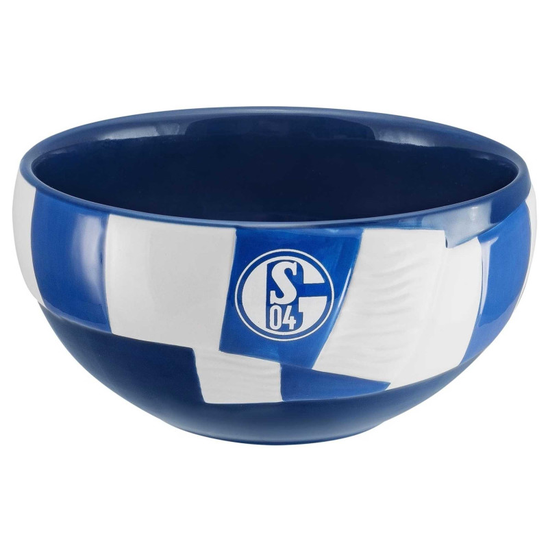 FC Schalke 04 Müslischale im Schal-Design | blau-weiß | Schale S04