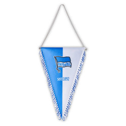 Hertha BSC Berlin Wimpel blau-weiß 26 cm Stoff Schmuckwimpel | Seidenwimpel HBSCB