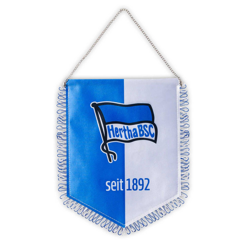 Hertha BSC Berlin XXL Banner in Seidenoptik Blau-Weiß 28 cm Schmuckwimpel HBSCB