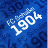 FC Schalke 04 Decke Flanellfleece Allover Schriftzüge | 150 x 200 cm | Kuscheldecke  S04
