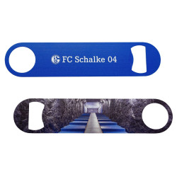 FC Schalke 04 Flaschenöffner - Spielertunnel - Edelstahl | Öffner | Kapselheber S04