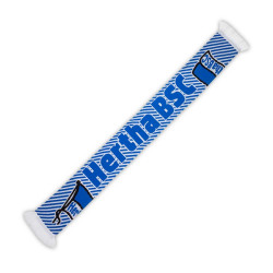 Hertha BSC Berlin Schal Logo feingestreift Fanschal 90er Strickschal HBSCB