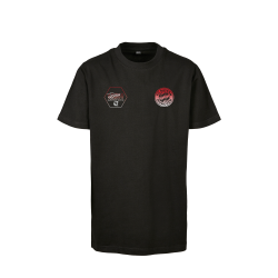 FC Bayern München Kinder T-Shirt Schriftzüge - Jamal Musiala - Gr. 128 schwarz Shirt FCB