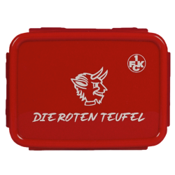 1. FC Kaiserslautern Brotdose - Die Roten Teufel - 2er-Set Brotbüchse | Rot | Frühstücksbox FCK