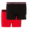 FC Bayern München Boxershorts rot/schwarz 2er-Set | Größe 3XL | Short | Unterhose FCB