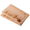 SC Freiburg Frühstücksbrettchen - 1904 - 2er Set Holz Schneidebrett | Holzbrettchen SCF