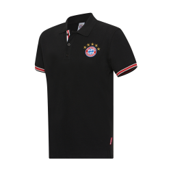 FC Bayern München Poloshirt - 5 Sterne - schwarz | Polo Shirt Größe S | FCB