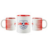 RB Leipzig Tasse - Striker - rot/weiß Kaffeebecher RBL