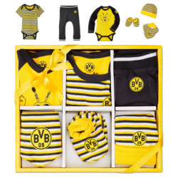 Borussia Dortmund Baby Geschenkbox 6-teilig Baby-Set Gr. 62/68 BVB 09