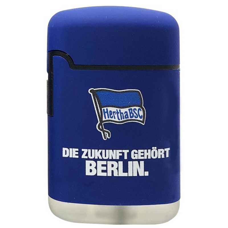 Hertha BSC Berlin Sturmfeuerzeug Rubber - Zukunft - blau Jet Feuerzeug Lighter