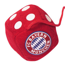FC Bayern München Plüschwürfel Auto Glück |Autowürfel mit Saugnapf FCB