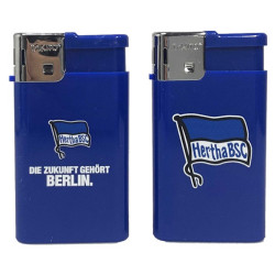 Hertha BSC Berlin 2er Set Electronik Feuerzeug - Logo & Zukunft - Piezo Super Slim | nachfüllbar HBSCB