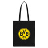 Borussia Dortmund Stoffbeutel schwarz Beutel Tasche Baumwoll-Tragetasche BVB 09