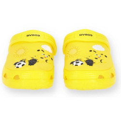Borussia Dortmund Kinder Clogs - Emma - Gelb | Schuh | Hausschuh | Sandalen BVB 09 - Gr. 26/27 bis 32/33